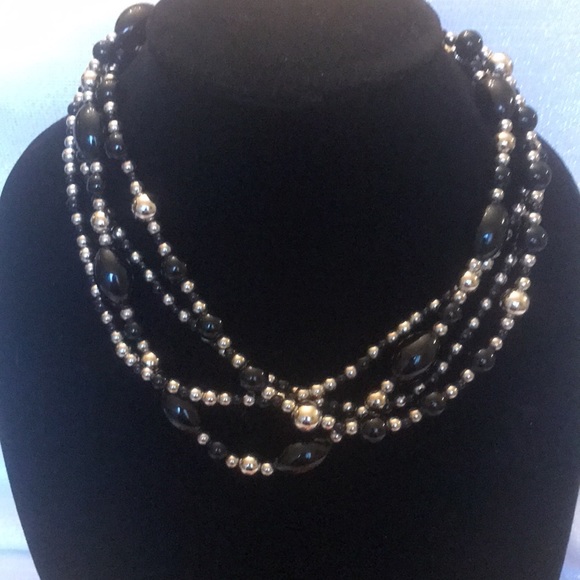 Bundle lot 6 retro glam style statement beaded collar/choker necklace - Picture 6 of 16